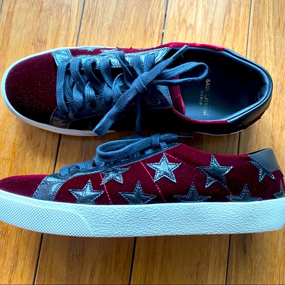Saint Laurent lace up sneakers